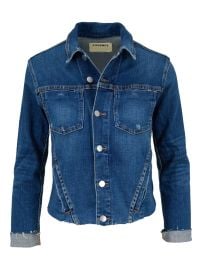 L\\\'Agence Distressed Denim Jacket | Blue | FARFETCH at Farfetch